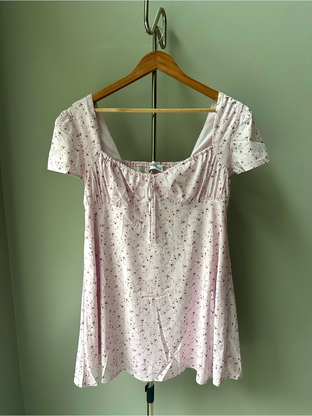 Princess Polly Pink flower babydoll dress
